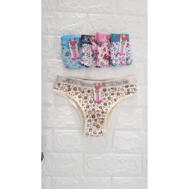 Imagem de Kit 03 Calcinhas Infantil Juvenil Cotton (130) - JC FASHION, M