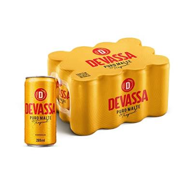 Imagem de Cerveja Devassa Puro Malte, Pack 12 Latas de 269ml