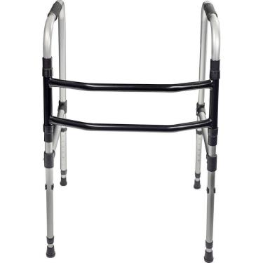 Imagem de Andador Alumínio Fixo Dobrável Adulto Idoso 2 Barras Indaiá