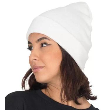 Imagem de Gorro Liso Touca Térmica Tricot De Inverno Básico Casual Unissex - PIE