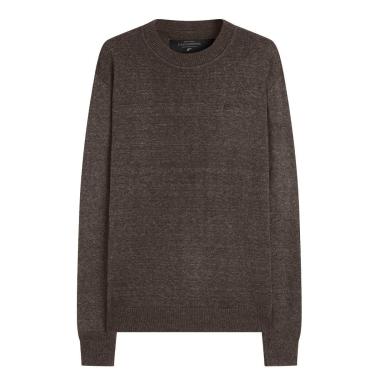 Imagem de Sueter Ellus Masculino Tricot Crewneck Classic Essentials Marrom Café-Masculino