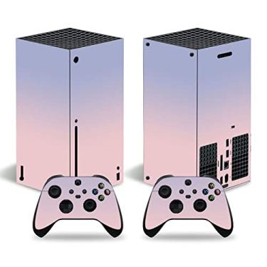 Imagem de Skin Sticker for Xbox Series X Console, Full Set Vinyl Decal Protective Wrap Cover for Wireless Controller (Pink Blue)