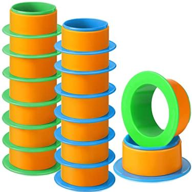 Imagem de Marsui 8 pares de dispensador de plástico elástico protetor de mão alça retrátil extrator manual de filme para mover rolo de envoltório elástico embalagem de paletes ajuste de 7,6 cm núcleo de