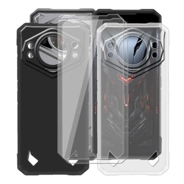 Imagem de HGJTFANY Pacote com 2 capas para Doogee S200 X com [2 protetores de tela], capa macia de silicone à prova de choque, capa de telefone ultrafina TPU antiqueda para Doogee S200 X (6,7 polegadas), preta