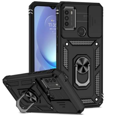Imagem de Tothedu Capa para Moto G50 5G, Motorola G50 5G XT2149-1 capa com capa deslizante para câmera, suporte de anel giratório de 360° integrado capa magnética à prova de choque para Motorola Moto G50 5G