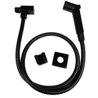 Imagem de Ducha Higiênica Metal Square Dimmer Horizontal Preto - Concept Home