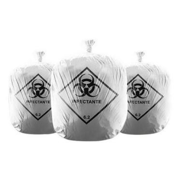 Imagem de Saco De Lixo Infectante 100 Litros Branco 100 Unid - Higipack