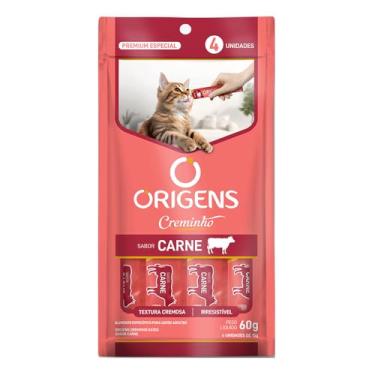 Imagem de Origens Creminho Para Gatos Adulto Sabor Carne 60g
