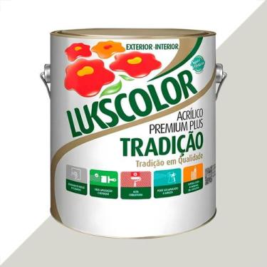 Imagem de Tinta latex lukscolor tradicao acrilico fosco 3600ml gelo