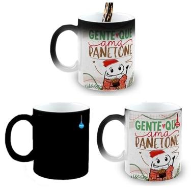 Imagem de Caneca Mágica Porcelana Presente Natal Meme Flork Panetone