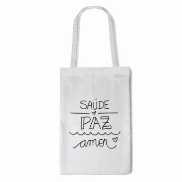 Imagem de Ecobag Branca Personalizada Pequena Com Alça 20x30cm - I Love Be Nerd