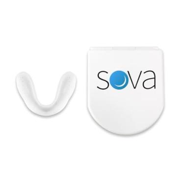 Imagem de Protetor bucal noturno placa para bruxismo SOVA Max com estojo