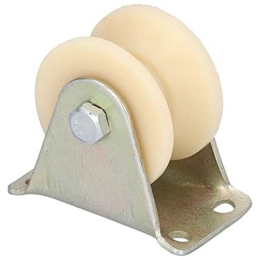 Imagem de Roda Ranhurada, Roda Ranhurada Tipo V de 50 Mm, Rodízio Rígido para Serviço Pesado Com Suporte de 2,5 Mm para Equipamento de Elevação para Esteira Invertida, Rolamento, Rodas