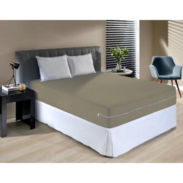 Imagem de Capa Protetor para Colchão Casal em Malha com Zíper, Cama Box, Hipoalergênica e Antimicrobiana