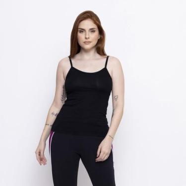 Imagem de Regata Feminina Basica Blusa de Alcinha Blusinha Lisa Viscolycra Acade