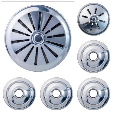 Imagem de Ralo Fundo + Dispositivos Retorno Inox Pratic - RR PISCINAS
