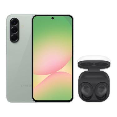 Imagem de A56 5G (256GB) - Verde + Galaxy Buds FE - Grafite - Samsung, Verde