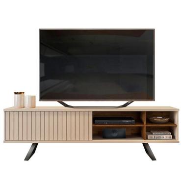 Imagem de Rack Bancada para Sala Francis Off White Demolição com Pés - Dj Móveis