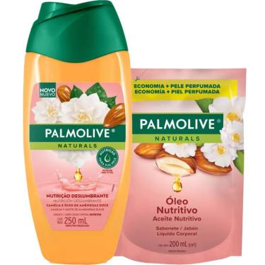 Imagem de Kit Sabonete Líquido Palmolive Camélia e Óleo de Amêndoas Nutrição Deslumbrante
