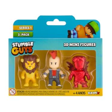 Imagem de Brinquedos Estrela, Stumble Guys Kit Figuras 3D Leonidas, Punk Rock, Ruby Cupid, Multicolor