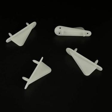 Imagem de URIMPAVIDO 4PCS RC Airplane Nylon Fixed Tip Protector Wing Tip Protector Protecting Corner for RC Plane Aircraft Helicopter DIY Model Plane Parts (60x22mm White)