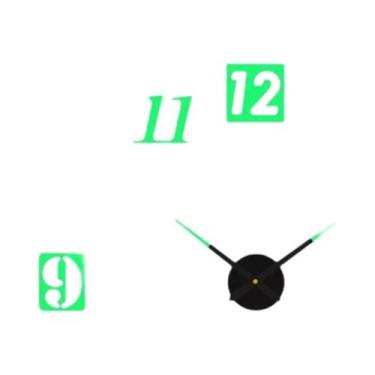 Imagem de Relógio de Parede Moderno 3D DIY - Quartzo, Acrílico e Espelho - Decor