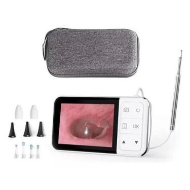 Imagem de Câmera Hd Endo Oto Digital Tela Lcd Ouvido Nariz - Social Instrumentos