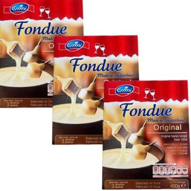 Imagem de Kit 3 Unidades Fondue Suiço Emmi Original 400g