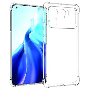 Imagem de USTIYA Capa para Mi 11 Ultra transparente TPU quatro cantos capa transparente macia funda