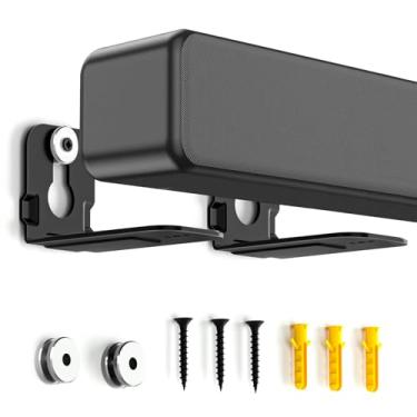 Imagem de Suporte de parede universal Soundbar Prateleira flutuante para Samsung, Sony, LG, Nakamichi, Polk Audio, Vizio, Roku, Onn Soundbar Suporte de montagem para barra de som sob TV