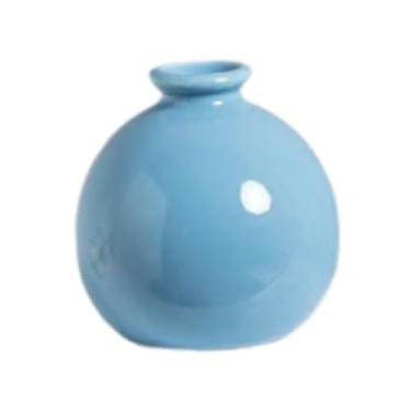 Imagem de Ｂｅｓｇａ Vaso de flores, vaso de plantas, de flores minimalista, casa, pequeno, quarto, cozinha, estante, sala de estar, decoração de casa, decorativo, Azul