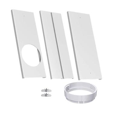 Imagem de Ｂｅｓｇａ Kit de janela para ar condicionado portátil ajustável universal para mangueira de exaustão Kit de ventilação deslizante leve Vedação de janela