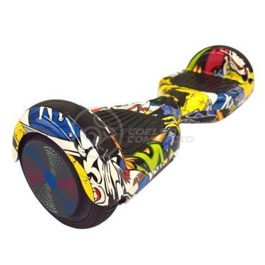 Imagem de Hoverboard Infantil Skate Elétrico Arte Urbana Led Grafite
