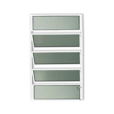 Imagem de Basculante Plus Vidro Boreal 100cm X 60cm Brimak Branco