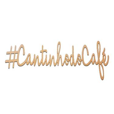 Imagem de Placa Decorativa #Cantinhodocafé Natural Em Mdf