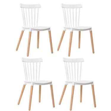 Imagem de Kit 04 Cadeiras Tóquio Sala De Jantar Branco D'rossi