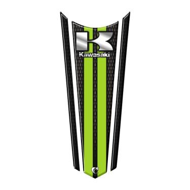 Imagem de Adesivo Faixa Gravata Resinado Tanque Moto Kawasaki Verde