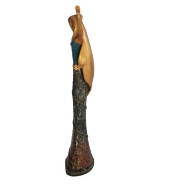 Imagem de Estátua Dama Roupa Craquelada 41cm