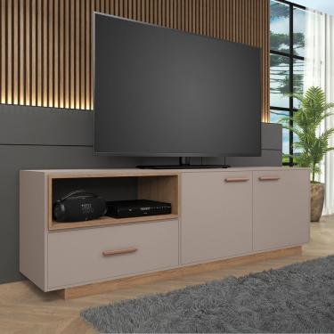 Imagem de Rack Para Tv 85 Polegadas 200cm Everest Fendi/mel