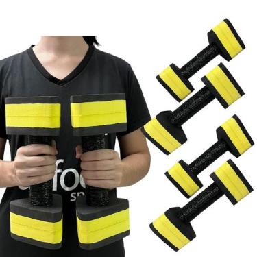 Imagem de Kit 2 Pares de Halteres Hidroginástica Em EVA 1 A 2 Kg DF4011-BK Preto