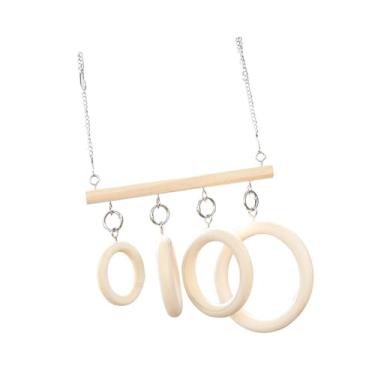 Imagem de Ｂｅｓｇａ Escada de madeira para pássaros, papagaios, brinquedo de academia para gaiolas, acessórios para gaiolas, suporte para treinamento de papagaios, para