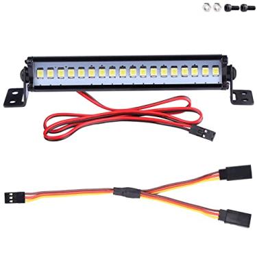 Imagem de Aimrock Kit De Barra Luz Teto Para Carro Rc Com 20 Leds Slash Stampede Rustler Trx-4 Senton Granite Scx10 Rc4Wd D90 1/10 (80 Mm)