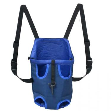 Imagem de São Pet Mega Store KANGOO2-2 Bolsa de Transporte Frontal Algodão N.2, Azul, 14 x 28 x 40 cm