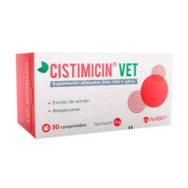 Imagem de Suplemento Cistimicin Vet Cães e Gatos Avert C/30 Comprimidos - AVERT 