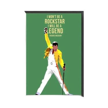 Imagem de Pôster De Papel Kraft Retrô Branco Queen Band Music Adesivo DIY Decora