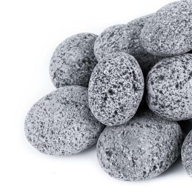 Imagem de GASPRO 10Lb Grandes Rochas De Lava Para Fogueira, 3-5 Polegadas Pedras De Lava Natural Para Lareiras Com Propano E Gás Natural