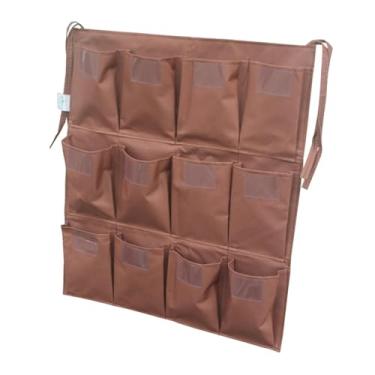 Imagem de DimyFew Saco organizador de carrinho de limpeza resistente com etiqueta transparente, sacos de de lixo, caixa de armazenamento para limpeza doméstica, 12 Bolsos