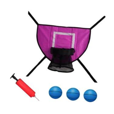 Imagem de Vaveren Acessório para cesta de basquete e trampolim à prova d'água, brinquedo esportivo, gol de basquete para adultos e crianças, Basquete Azul