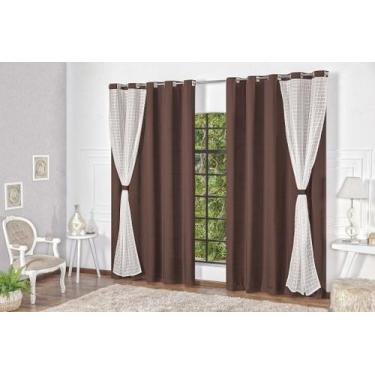 Imagem de Cortina Royale - Casa Artuz, 2m, Tabaco