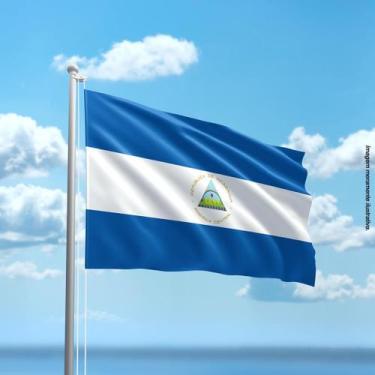 Imagem de Bandeira da Nicarágua 80cmx140cm Tecido Oxford 100% Poliéster - Presen